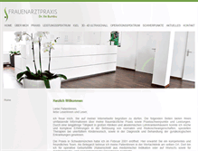 Tablet Screenshot of frauenarztpraxis-bumbu.de